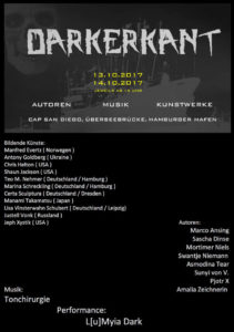 Liste der Künstler beim Darkerkant in Hamburg, u.a. Sascha Dinse